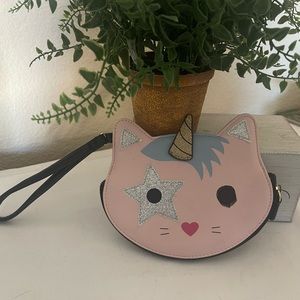 Luv Betsy by Betsy Johnson cat unicorn wristlet